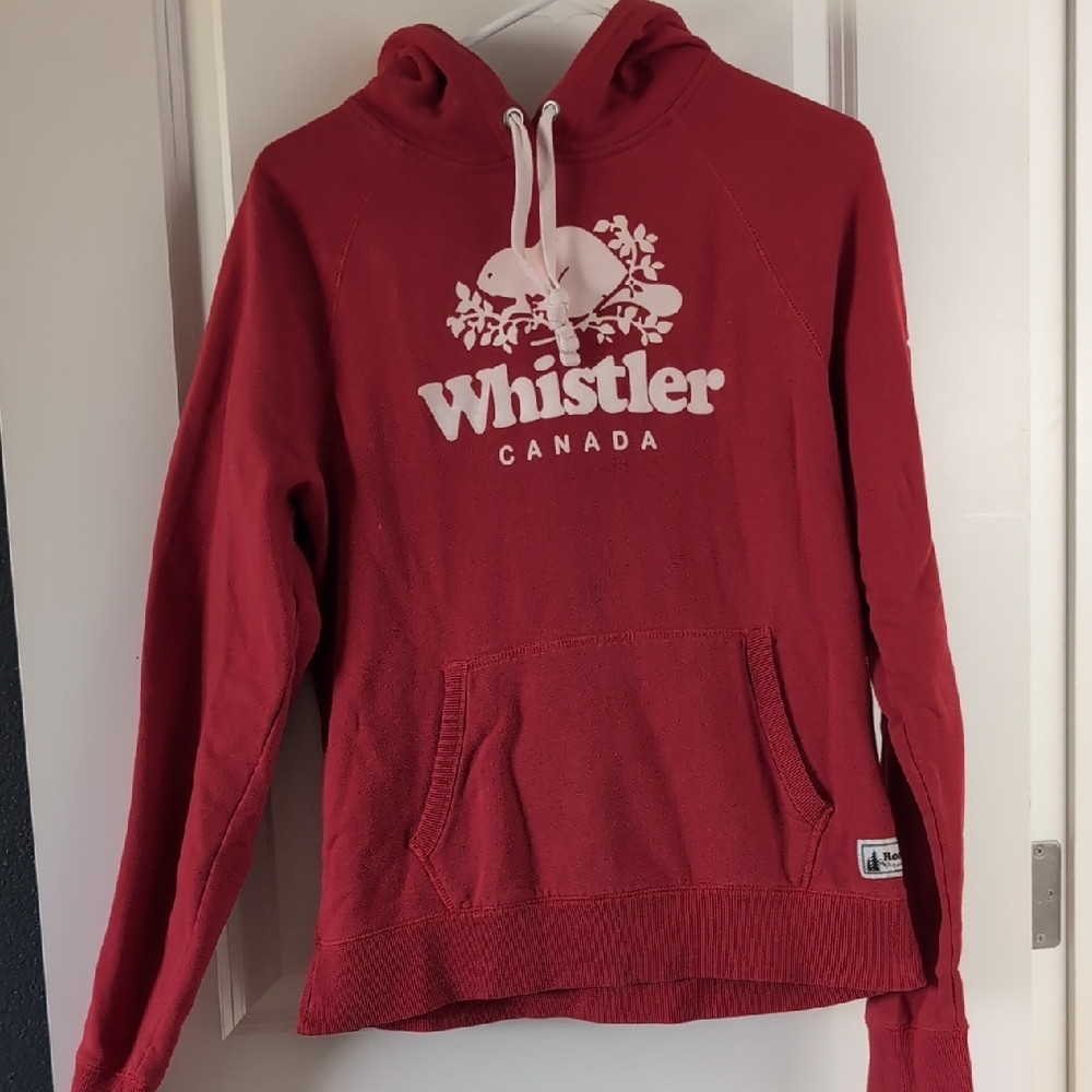 Roots Red Relaxed Hoodie Sweatshirt